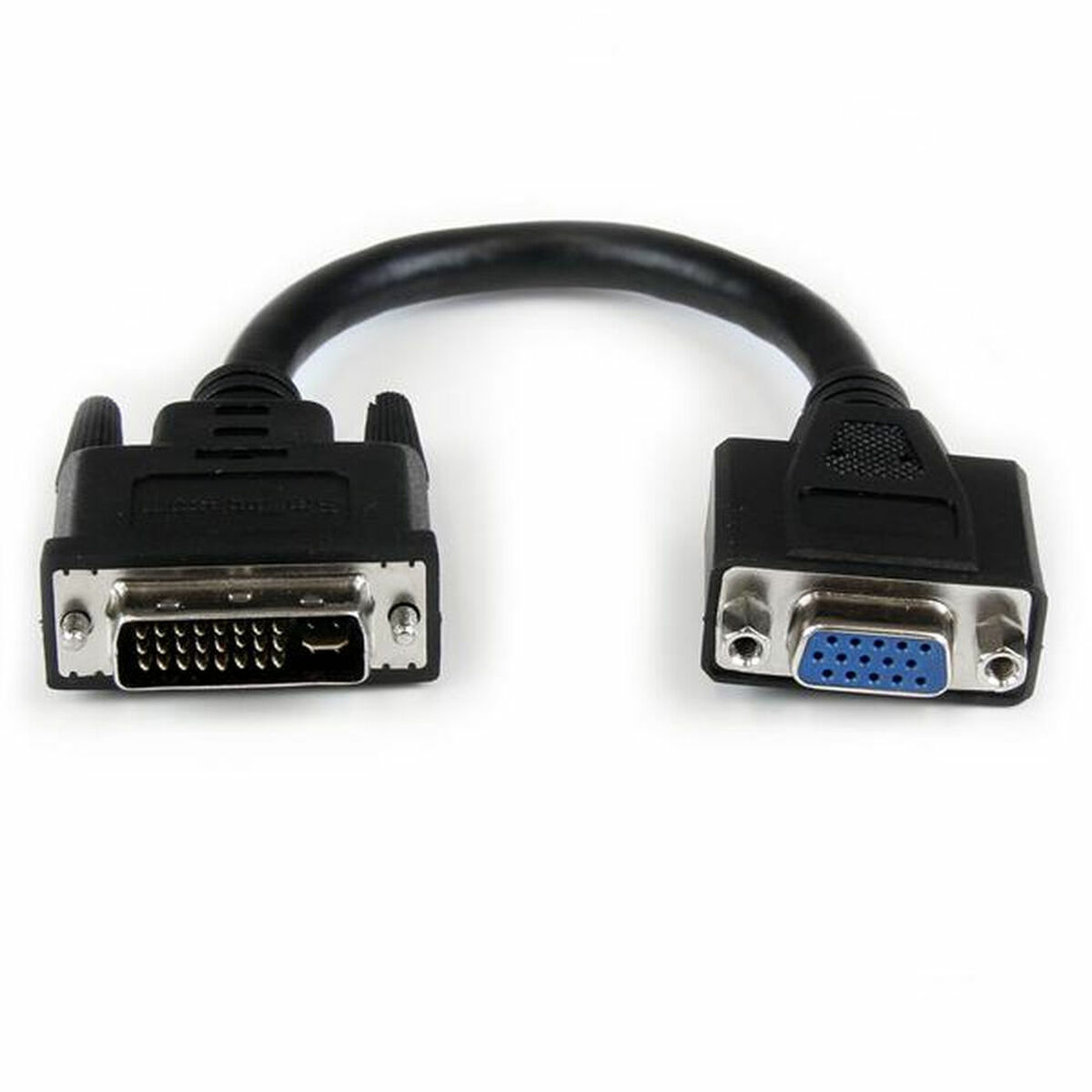 DVI-I- VGA kabelis Startech DVIVGAMF8IN Juoda 0,2 m